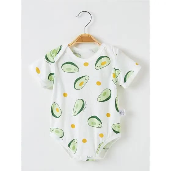 Bebê macacão padrão triângulo macacão roupas da criança de manga curta macacão desenho papel bebê macacão TC421