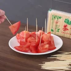 Palitos de bambu para restaurante, Hotel doméstico, palitos de bambu naturais, descartáveis, de duas cabeças, palitos de