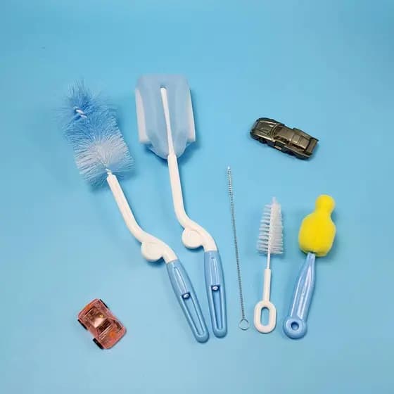Le Ermei conjunto de 5 peças escova de garrafa conjunto de 5 peças rotativa 5 em 1 escova de garrafa esponja conjunto de
