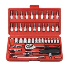 Ferramenta de combinação de soquete de 46 peças, conjunto de chave Manual Xiaofei para reparo de automóveis, conjunto de