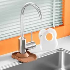 Torneira de Silicone à prova d'água, capa para banheiro, à prova de respingos, coleta de água, coleta de água, coleta de