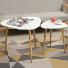 Mesa de centro nórdica moderna, simples, triangular, multiuso, pequena mesa redonda, produtos exclusivos, sofá, mesa lat