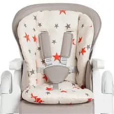 Almofada de algodão para carrinho de bebê, almofada para cadeira de jantar infantil, almofada de algodão arco-íris, almo