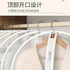 Engrossado lavável casaco anti-poeira saco de plástico à prova dwaterproof água pendurado roupas pendurado saco terno ca