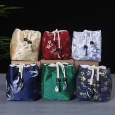 Portátil viagem Kung Fu conjunto de chá saco de armazenamento viagem Outing pano saco ao ar livre copo rápido pote saco