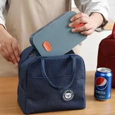 Saco de almoço lancheira saco trabalhadores de escritório com lancheira saco de almoço feminino mão-transporte Takeaway