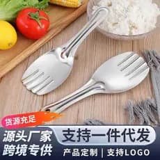 Xinke 201 colher de arroz de aço inoxidável utensílios de cozinha domésticos engrossado colher de jantar pá de arroz Hot