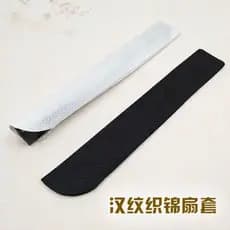 Clássico chinês padrão ventilador saco dobrável ventilador especial dupla camada pano ventilador capa pronto estoque 23/