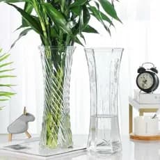 Vaso ornamentos sala de estar arranjo de flores luz luxo high-end high-end luz estilo luxo vidro transparente água nutri