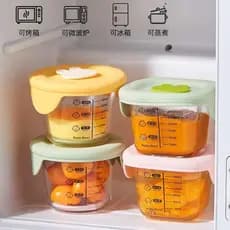 Caixa de suplemento alimentar para bebês, vidro a vapor, micro-ondas, aquecimento, caixa de manutenção fresca, ferrament