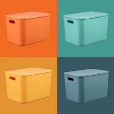 Caixa de armazenamento de armazenamento Desktop escritório papelaria caixa de armazenamento retangular cesta de armazena