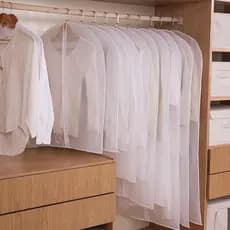 Roupas anti-poeira capa pendurado saco de roupas anti-poeira saco pendurado jaqueta terno capa guarda-roupa doméstico ca