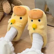Bonito capivara Lulu chinelos de algodão feminino casa chinelos de algodão forro feminino chinelos de algodão sapatos qu
