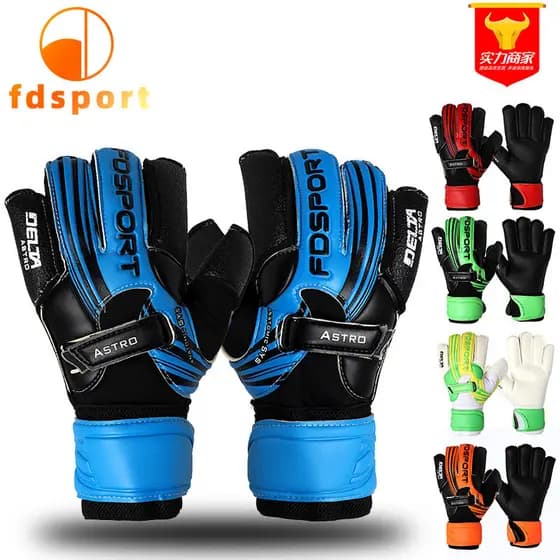 Luvas de goleiro de futebol porteiro látex luvas de dedo luvas de competição infantil pano festivo suprimentos de tecido