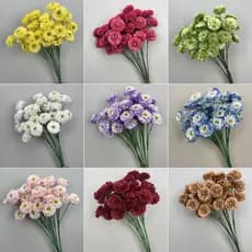 Flores artísticas Melaleuca Peônia Flores de seda para casamento Decoração de casamento Arranjo de flores Flores de teto