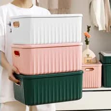 Caixa de armazenamento de artigos diversos lanche brinquedo organizador caixa guarda-roupa sala estar caixa de armazenam