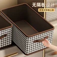 Japão importado do japão Houndstooth caixa de armazenamento de roupas guarda-roupa doméstico em camadas gaveta organizad