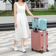 Bolsa de viagem grande capacidade feminina carrinho de grandes dimensões portátil viagem de negócios portátil esperando