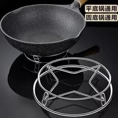 Rack de panela de aço inoxidável cozinha rack doméstico pote rack isolamento térmico Anti-escaldante suporte de armazena