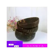 Tigela de coco casca de coco talheres tigela de arroz frutas sorvete sobremesa decoração criativa tigela casca de coco t
