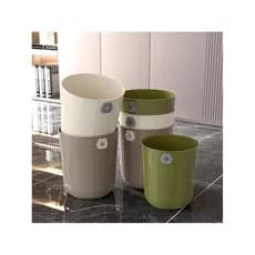 Casa simples lata de lixo sala de estar cozinha banheiro anel livre de pressão cesta de papel de armazenamento de grande