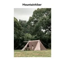 Sombra para convidados da montanha | Abrigo 4.5M | Pano Oxford revestido de prata + saia de neve Tenda multijogador ao a