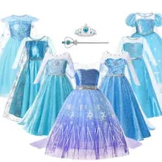 Disney Frozen Elsa Vestido De Princesa Fofo Tema Festa De Aniversário Roupas Infantis Para Meninas