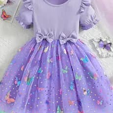 Estoque pronto frete grátis crianças vestido meninas vestido de verão 26 verão novo estilo crianças fofo saia de bebê bo