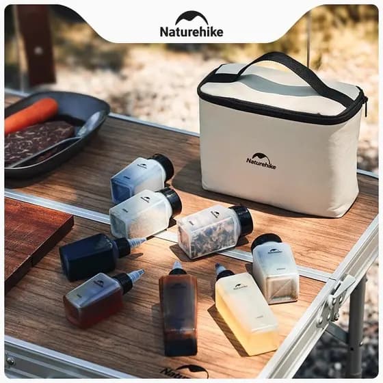 Naturehike Naturehike conjunto de garrafa de tempero portátil acampamento ao ar livre suprimentos de piquenique churrasc