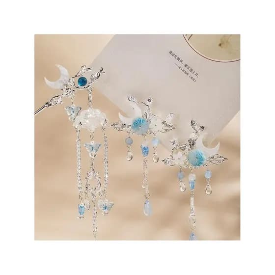 Acessórios para o cabelo Acessórios Tassel Step Shaking Suit Estilo Chinês Elementos Chineses Temperamento Grampo de Cab