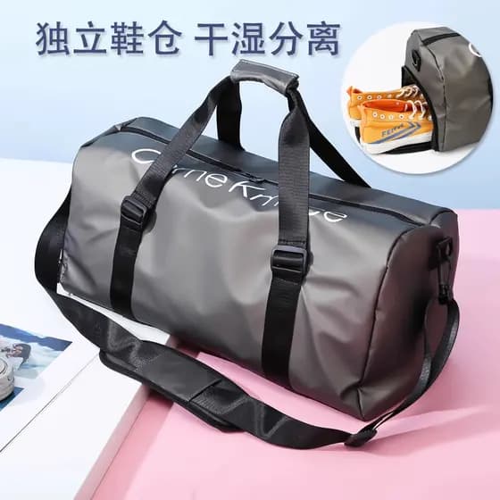 Bolsa esportiva de armazenamento de grande capacidade, bolsa de embarque portátil, bolsa de viagem feminina de curta dis