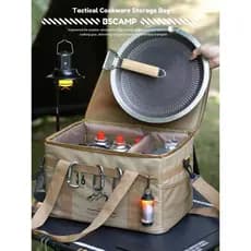 [BK Outdoor Exclusive] Armazenamento tático ao ar livre Bolsa Armazenamento dobrável de grande capacidade Caixa Piqueniq