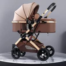 Carrinho de bebê pode sentar pode sentar, leve, dobrável, alta paisagem, absorção de choque, bidirecional, carrinho de b