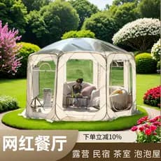 W inverno ao ar livre céu estrelado tenda transparente PVC acampamento ao ar livre sol galpão influenciador bolha casa j