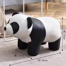 Panda fezes Animal crianças fezes de madeira maciça baixo fezes casa criativa sala estar decoração sapato mudando fezes