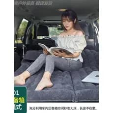 Tapete de carro portátil ao ar livre, almofada de ar de exaustão traseira, cama de dormir, SUV, viagem de carro, cama in