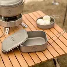 Mountain Guest Pure Titanium Lancheira Portátil Ao Ar Livre Multifuncional Macarrão Instantâneo de Grande Capacidade Lan