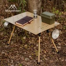 Mesa dobrável para convidados de montanha, acampamento ao ar livre, piquenique, dobrável rápido, liga de alumínio, mesa
