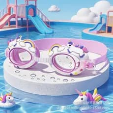 Óculos de natação dos desenhos animados crianças óculos de natação equipamentos HD à prova dwaterproof água Anti-nevoeir