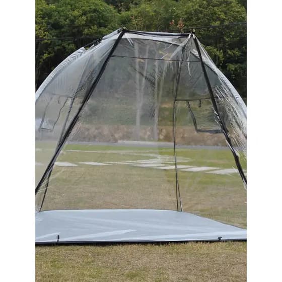 Barraca quente resistente ao frio resistente ao vento, barraca transparente completa transparente, barraca de brilho ant