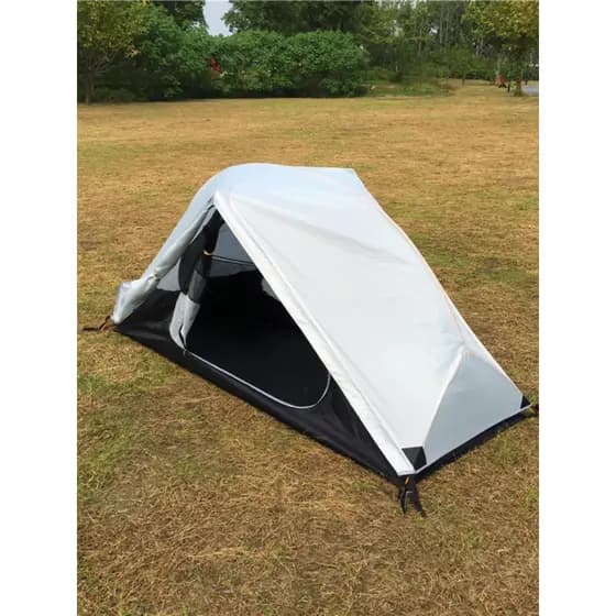 Barraca de acampamento única com protetor solar à prova de chuva, barraca única ultraleve, barraca superior única, barra