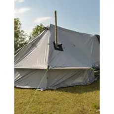 Tenda de cauda Yurt para 8 pessoas, barraca de chaminé traseira, barraca de fogão a lenha com cauda, barraca de fogão de
