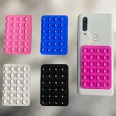 【Envio de São Paulo】Cell Phone Case Holder Suction Cup Silicone Adhesive Mirrors Various Colors