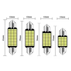 Lâmpada Led Pingo T10 Canhão Extra Forte conjunto 31-41MM