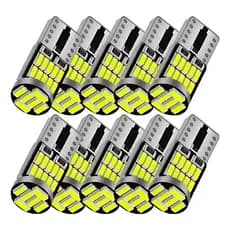 kit 30/50 Par Lampada Pingo 26 Led T10 Bem Forte Lanterna Meia Luz 5w