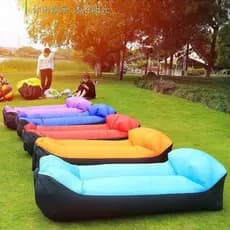 Sofá inflável preguiçoso ao ar livre influenciador cama inflável parque cama de ar colchão cama de ar almoço pausa cama