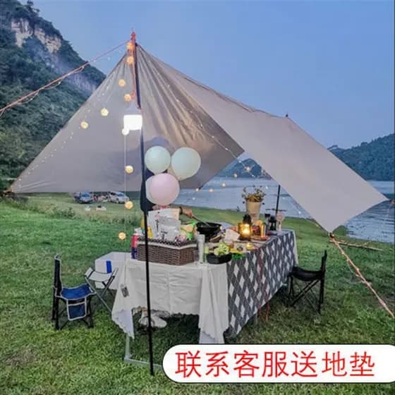 Tenda de dossel ao ar livre engrossado Anti-ultravioleta Oxford pano à prova dwaterproof água praia acampamento pesca pr