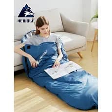 Lobo masculino ampliado para baixo saco de dormir crianças outono inverno estilo adulto inverno menos 10 graus acampamen