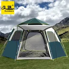 Ramo novo produto tenda ao ar livre 5-8 pessoas 2 pessoas protetor solar automático Hexagonal tenda engrossado à prova d