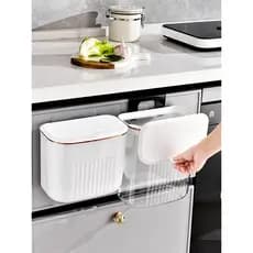 Lixeira de parede para cozinha com tampa, banheiro doméstico, sala de estar, quarto, banheiro especial, armazenamento de